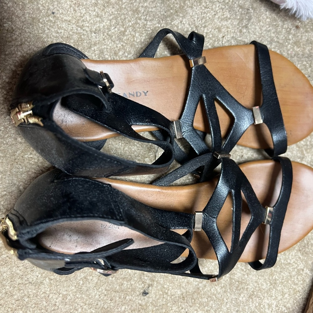 Black Strappy Sandals
